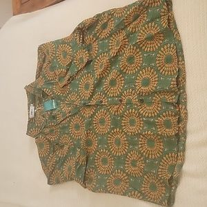 Mens XXL Floral Hawaiian Short Sleeve Button Down Beach Shirt